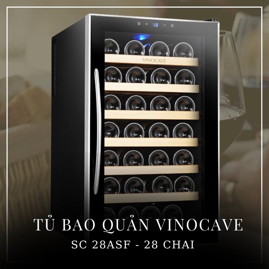 Tủ bảo quản rượu vang Vinocave SC 28ASF